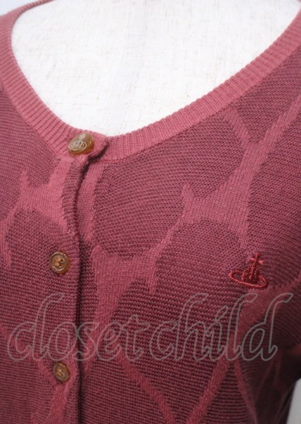 画像3: ヴィヴィアンウエストウッド 中古 / ハートカーディガン 2 赤  Y-25-07-20-069-to-SZ-ZY (3)