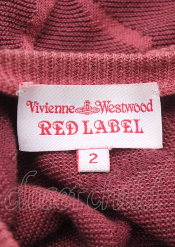 画像4: ヴィヴィアンウエストウッド 中古 / ハートカーディガン 2 赤  Y-25-07-20-069-to-SZ-ZY (4)