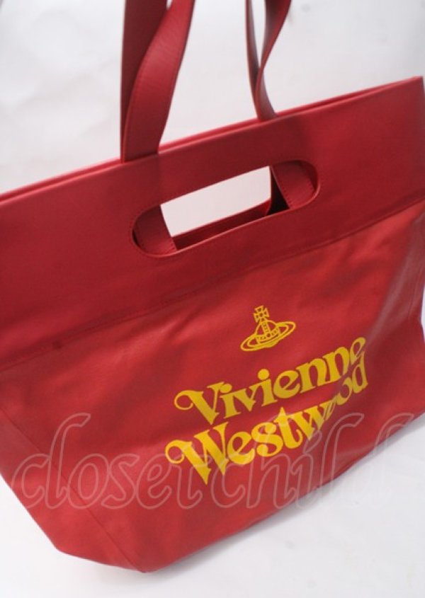 画像3: ヴィヴィアンウエストウッド 中古 / キャリークラッチバック  赤  Y-25-07-20-017-ba-AS-ZY (3)