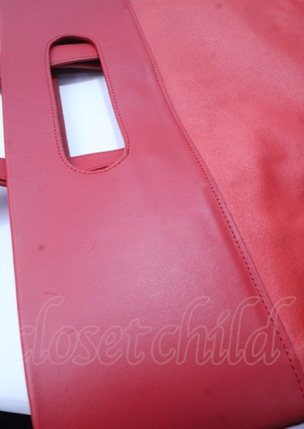 画像5: ヴィヴィアンウエストウッド 中古 / キャリークラッチバック  赤  Y-25-07-20-017-ba-AS-ZY (5)