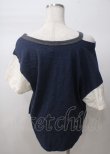 画像2: ヴィヴィアンウエストウッド MAN 中古 / ギンガムパピーTシャツ 44 ネイビー  Y-25-07-20-023-to-AS-ZY (2)
