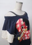 画像3: ヴィヴィアンウエストウッド MAN 中古 / ギンガムパピーTシャツ 44 ネイビー  Y-25-07-20-023-to-AS-ZY (3)