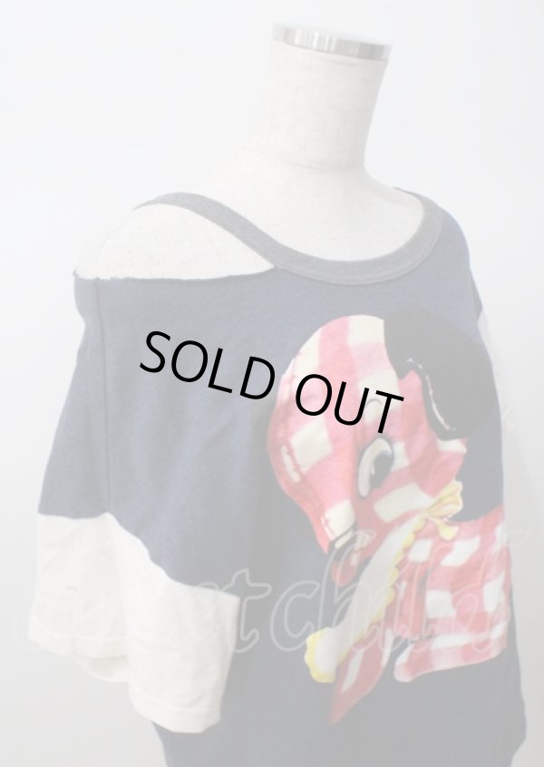 画像3: ヴィヴィアンウエストウッド MAN 中古 / ギンガムパピーTシャツ 44 ネイビー  Y-25-07-20-023-to-AS-ZY (3)