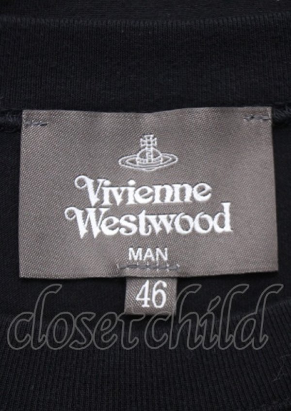 画像3: ヴィヴィアンウエストウッド MAN 中古 / TS/MAN LONDON リラックスTシャツ 46 黒  Y-25-07-20-025-ts-SZ-ZY (3)