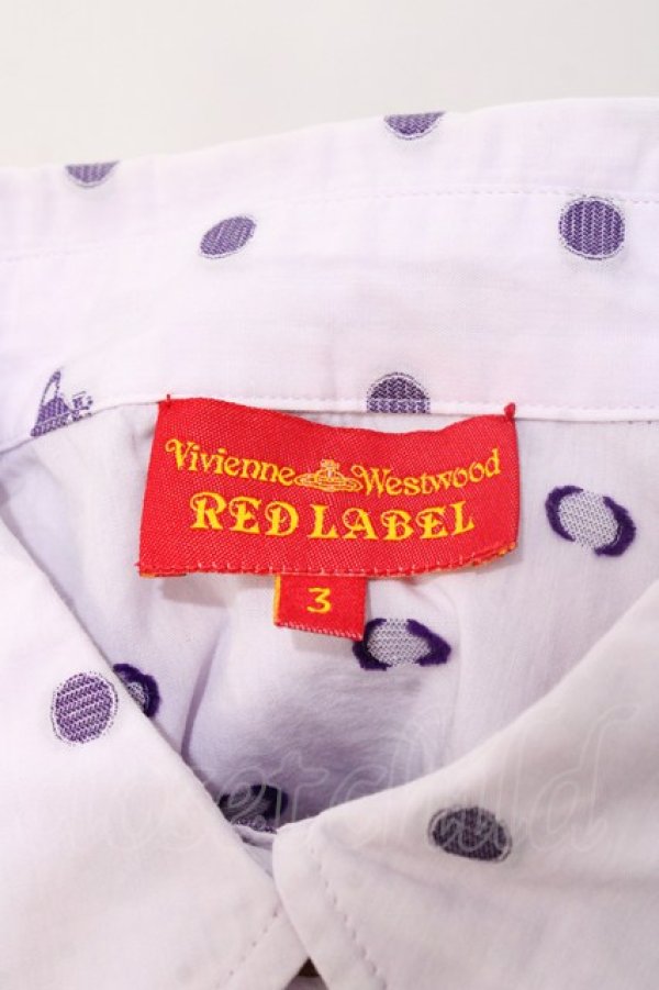 画像5: ヴィヴィアンウエストウッド 中古 / ドットオーブブラウス 3 ラベンダー  Y-25-08-20-017-bl-SZ-ZY (5)