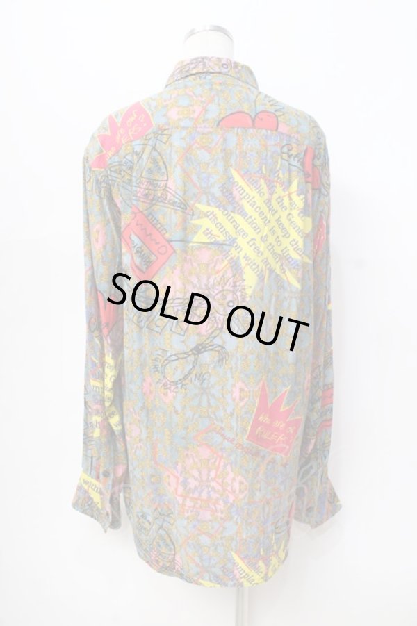 画像3: ヴィヴィアンウエストウッド 中古 / TEA GARDEN長袖シャツ  ブルー  Y-25-08-20-020-bl-SZ-ZY (3)