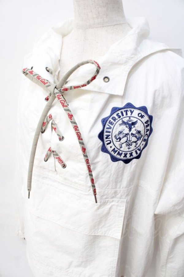 画像4: ヴィヴィアンウエストウッド 中古 / UNIVERSITY OF PEACE アノラック 00 ホワイト  Y-25-08-20-021-bl-SZ-ZY (4)