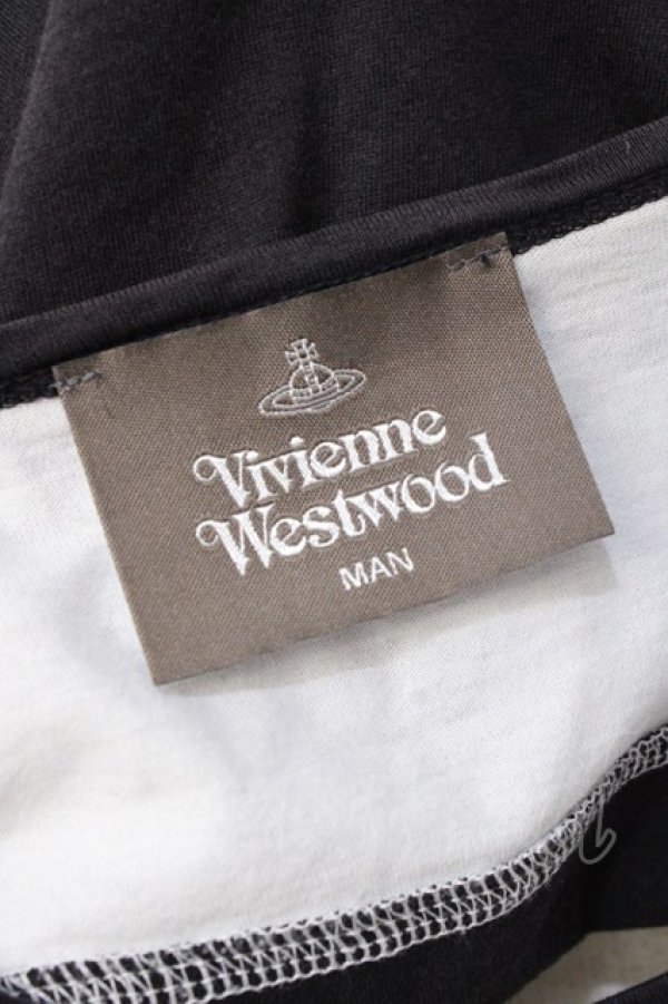 画像5: ヴィヴィアンウエストウッド MAN 中古 / "MAN LONDON" ネームタグ ビッグTシャツ F ホワイト×ブラック  Y-25-08-20-022-ts-SZ-ZY (5)