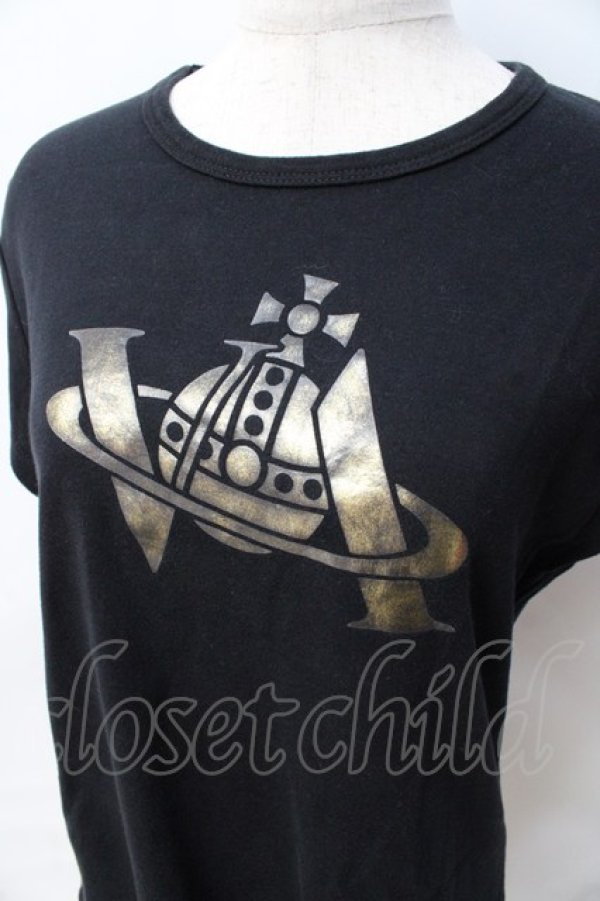 画像4: ヴィヴィアンウエストウッド 中古 / V&A　Tシャツ Ｍ ブラック  Y-25-08-20-028-ts-SZ-ZY (4)