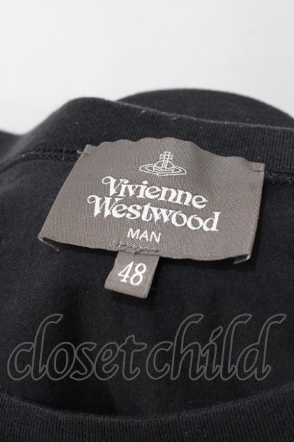 画像5: ヴィヴィアンウエストウッド MAN 中古 / stencil　orb lollo tシャツ  黒  Y-25-08-20-029-to-AS-ZY (5)