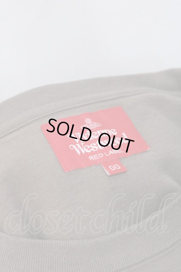 画像6: ヴィヴィアンウエストウッド 中古 / 変形レイヤードオーブ刺繍カットソー 00 カーキ  Y-25-08-20-031-to-SZ-ZY (6)