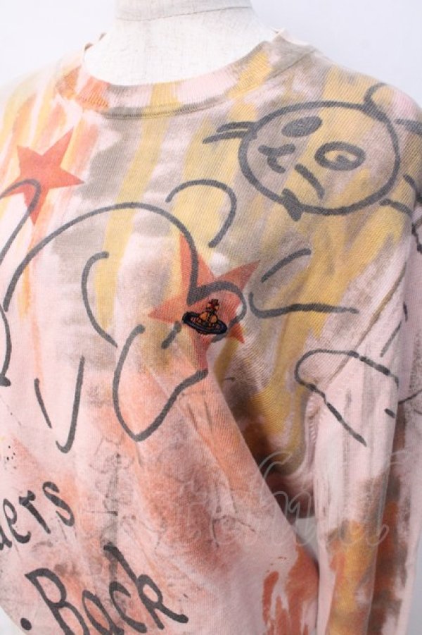 画像4: ヴィヴィアンウエストウッド 中古 / ARTIST ROUND NECK カットソー  ピンク  Y-25-08-20-032-to-SZ-ZY (4)