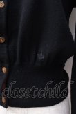 画像5: ヴィヴィアンウエストウッド 中古 / 単色オーブ刺繍カーディガン 2 黒  Y-25-08-20-033-to-SZ-ZY (5)