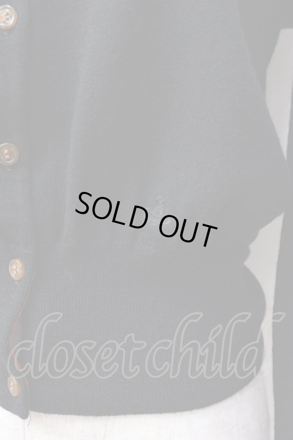 画像5: ヴィヴィアンウエストウッド 中古 / 単色オーブ刺繍カーディガン 2 黒  Y-25-08-20-033-to-SZ-ZY (5)