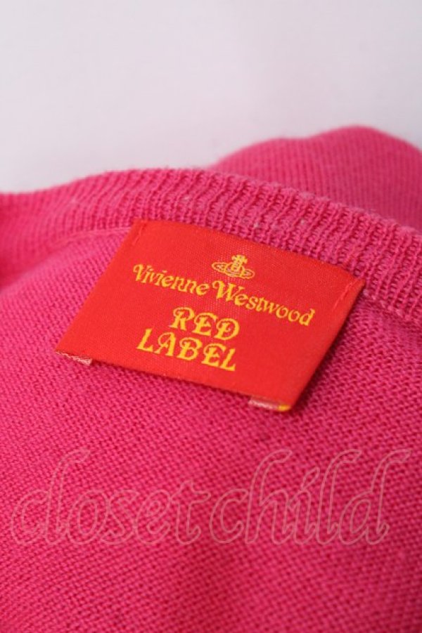 画像5: ヴィヴィアンウエストウッド 中古 / カラーオーブ刺繍カーディガン 表記ナシ ピンク  Y-25-08-20-034-to-SZ-ZY (5)