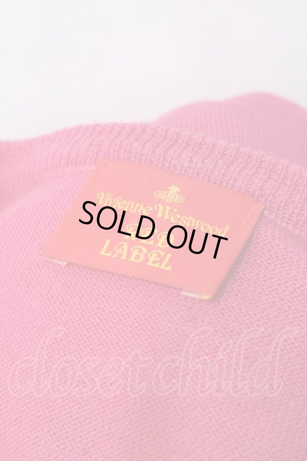 画像5: ヴィヴィアンウエストウッド 中古 / カラーオーブ刺繍カーディガン 表記ナシ ピンク  Y-25-08-20-034-to-SZ-ZY (5)