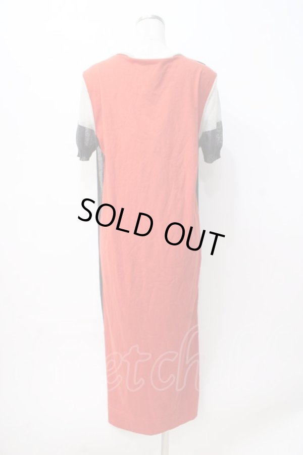 画像3: ヴィヴィアンウエストウッド 中古 / メッシュ重ネドッキングワンピース 00 ベージュ×レッド  Y-25-08-20-040-op-SZ-ZY (3)