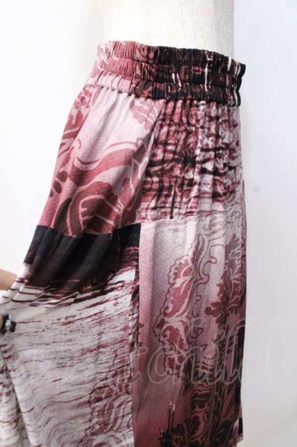 画像5: ヴィヴィアンウエストウッド 中古 / ロンドンブリッジ柄スカート 00 ワイン  Y-25-08-20-043-sk-SZ-ZY (5)