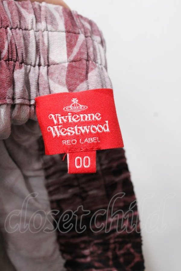 画像6: ヴィヴィアンウエストウッド 中古 / ロンドンブリッジ柄スカート 00 ワイン  Y-25-08-20-043-sk-SZ-ZY (6)