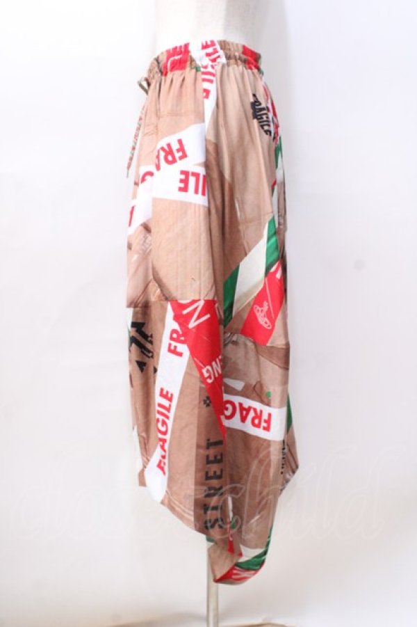 画像2: ヴィヴィアンウエストウッド 中古 / CAUTION TAEP MAN LONDON スカート 00 ベージュ  Y-25-08-20-044-pa-SZ-ZY (2)