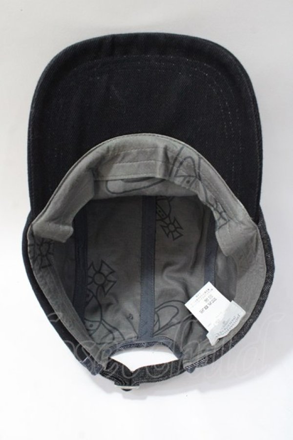 画像6: ヴィヴィアンウエストウッド MAN 中古 / “BARBED WIRE CIRCLE ORB” キャップ  黒  Y-25-08-20-006-ha-SZ-ZY (6)
