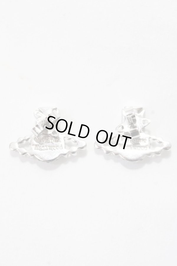 画像3: ヴィヴィアンウエストウッド 中古 / LENA BAS RELIEF EARRINGS   シルバー×ブルー  Y-25-08-20-001-er-SZ-ZY (3)