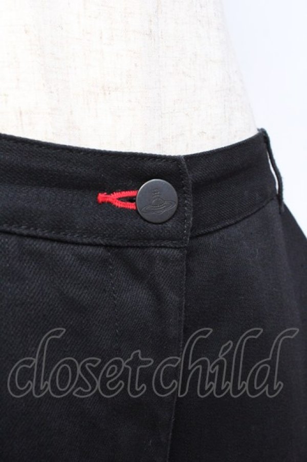 画像5: ヴィヴィアンウエストウッド 中古 / デニムトラウザーズ 1 ブラック  Y-25-08-20-047-pa-SZ-ZY (5)