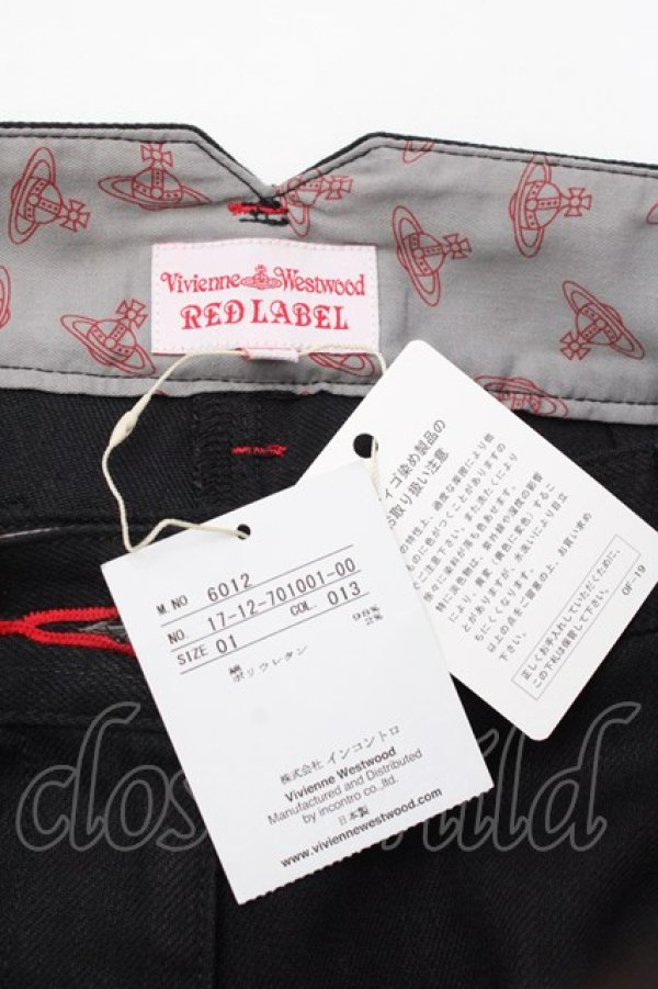 画像6: ヴィヴィアンウエストウッド 中古 / デニムトラウザーズ 1 ブラック  Y-25-08-20-047-pa-SZ-ZY (6)