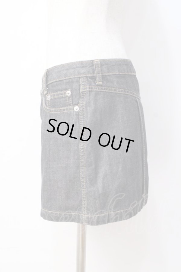 画像2: ヴィヴィアンウエストウッド 中古 //デニムミニスカート 1 黒  Y-25-08-20-052-sk-SZ-ZY (2)