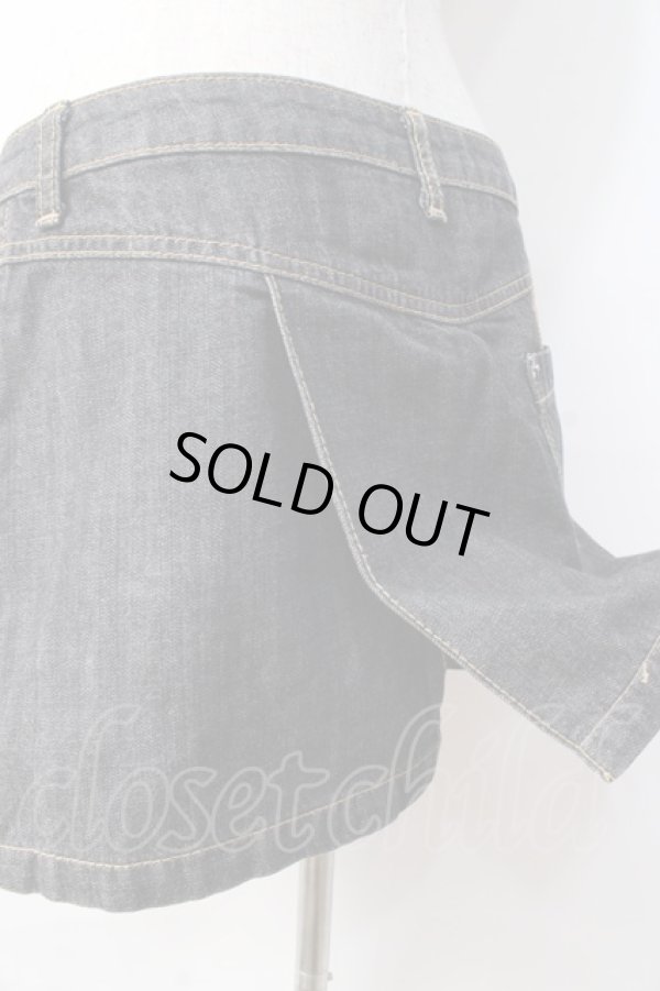 画像4: ヴィヴィアンウエストウッド 中古 //デニムミニスカート 1 黒  Y-25-08-20-052-sk-SZ-ZY (4)