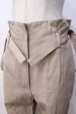 画像4: ヴィヴィアンウエストウッド 中古 / ヴィンテージ強撚ツイルドライワッシャーサスペンダー付キスリムトラウザーズ 01 ベージュ  Y-25-08-20-055-pa-SZ-ZY (4)