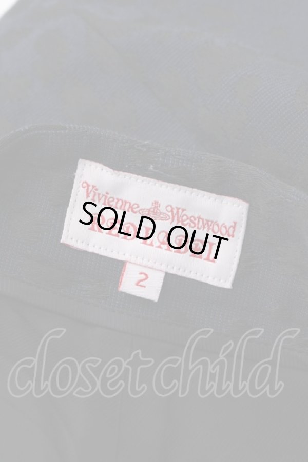 画像5: ヴィヴィアンウエストウッド 中古 / レオパードジャガードパンツ 2 紺  Y-25-08-20-057-pa-SZ-ZH (5)