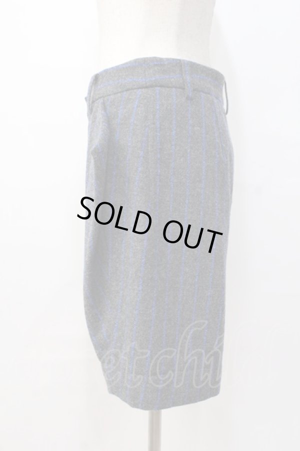 画像2: ANGLOMANIA 中古 / ストライプパンツ 36 グレー  Y-25-08-20-058-pa-SZ-ZH (2)