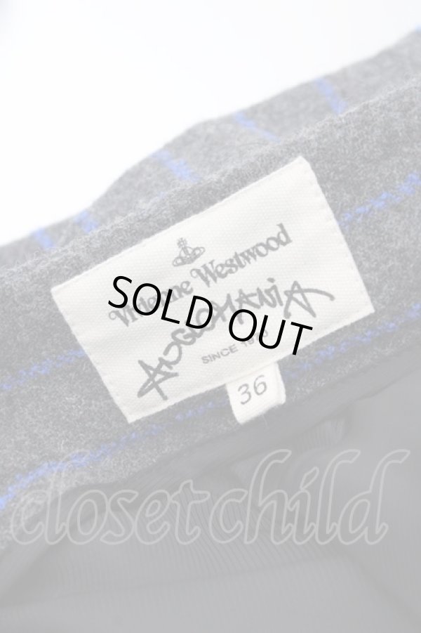 画像5: ANGLOMANIA 中古 / ストライプパンツ 36 グレー  Y-25-08-20-058-pa-SZ-ZH (5)