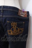 画像4: ヴィヴィアンウエストウッド Anglomania and Lee 中古 / オーブ刺繍デニムパンツ  インディゴ  Y-25-08-20-060-pa-SZ-ZY (4)