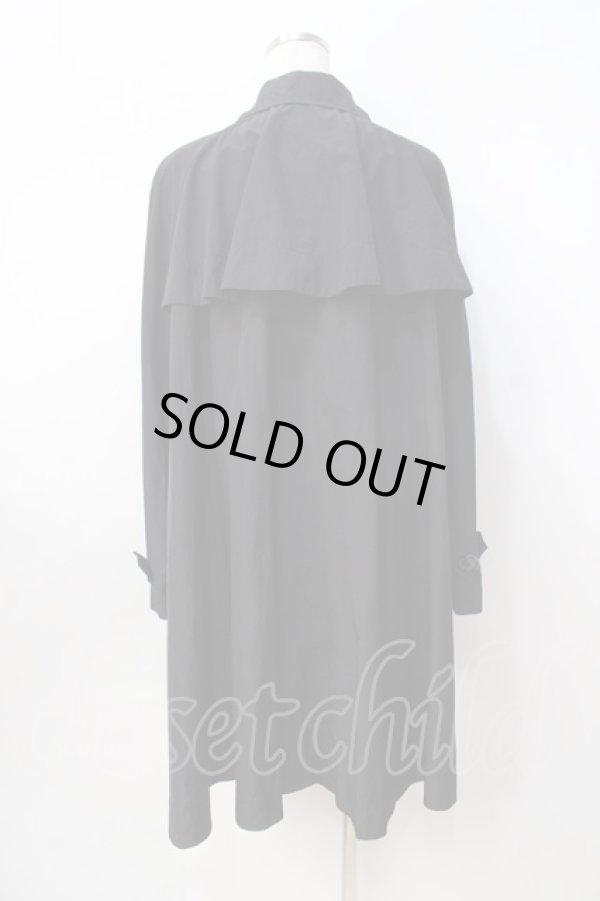 画像3: ヴィヴィアンウエストウッド 中古 / トレンチコート 2 ブラック  Y-25-08-20-062-co-SZ-ZH (3)