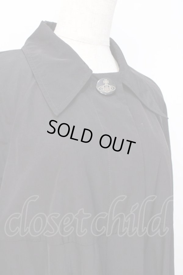 画像4: ヴィヴィアンウエストウッド 中古 / トレンチコート 2 ブラック  Y-25-08-20-062-co-SZ-ZH (4)