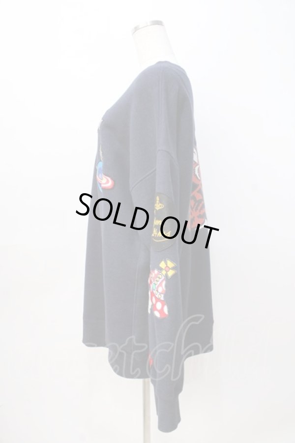 画像2: ヴィヴィアンウエストウッド 中古 / マルチアイコンワッペントレーナー 00 紺  Y-25-08-20-063-to-SZ-ZH (2)