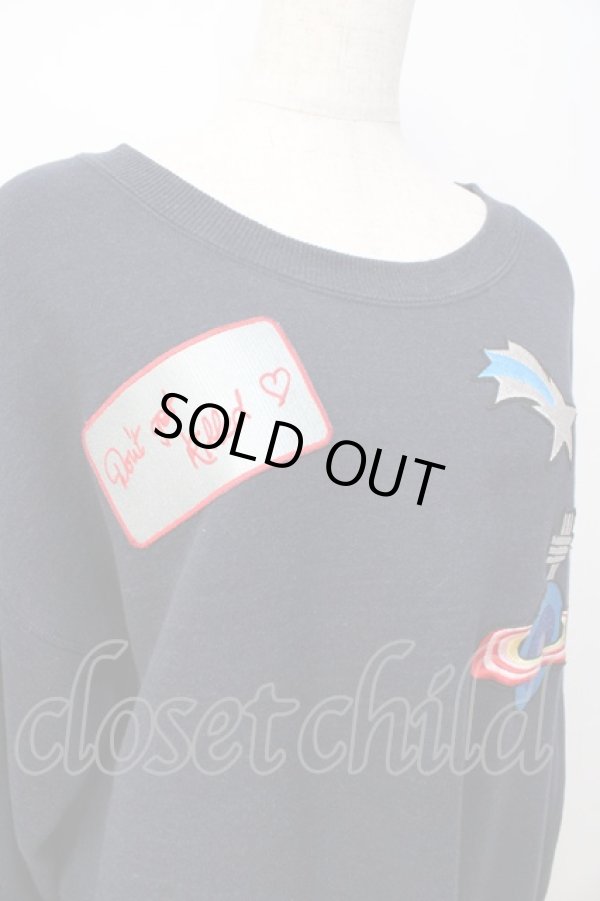 画像4: ヴィヴィアンウエストウッド 中古 / マルチアイコンワッペントレーナー 00 紺  Y-25-08-20-063-to-SZ-ZH (4)