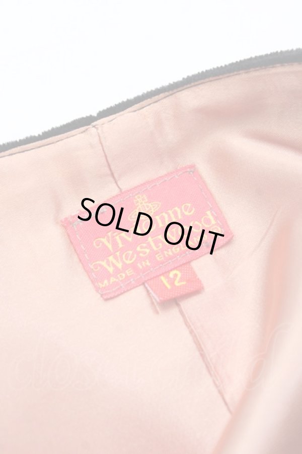 画像6: ヴィヴィアンウエストウッド 中古 / 別珍ベスト 12 ブラック  Y-25-08-20-068-jc-SZ-ZH (6)