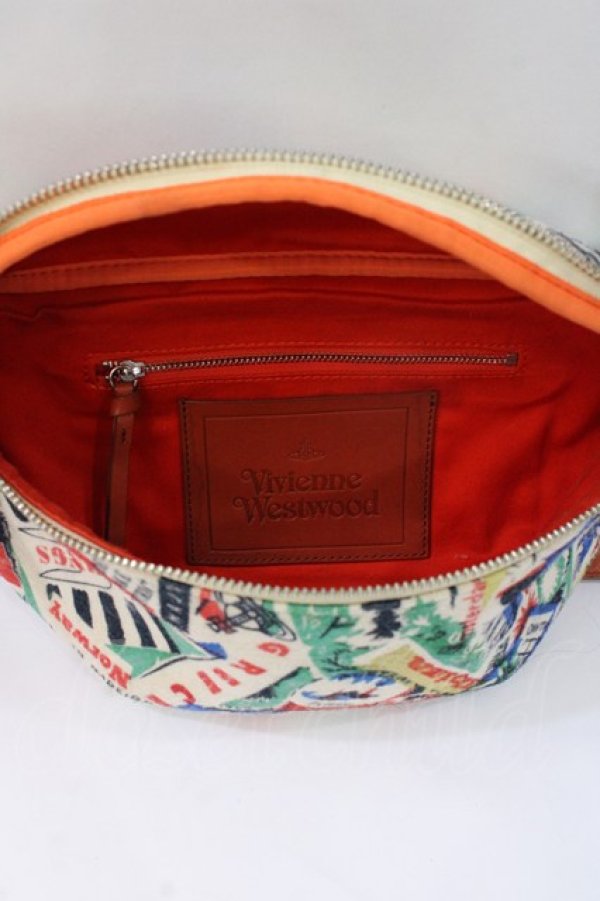 画像4: ヴィヴィアンウエストウッド 中古 / オーブトラベラーボディバッグ  アイボリー  Y-25-08-20-010-ba-SZ-ZY (4)