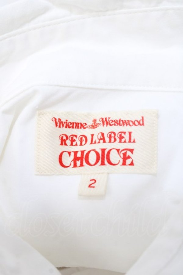画像5: ヴィヴィアンウエストウッド 中古 / 単色オーブ刺繍ブラウス 2 ホワイト  Y-25-08-20-014-to-SZ-ZY (5)