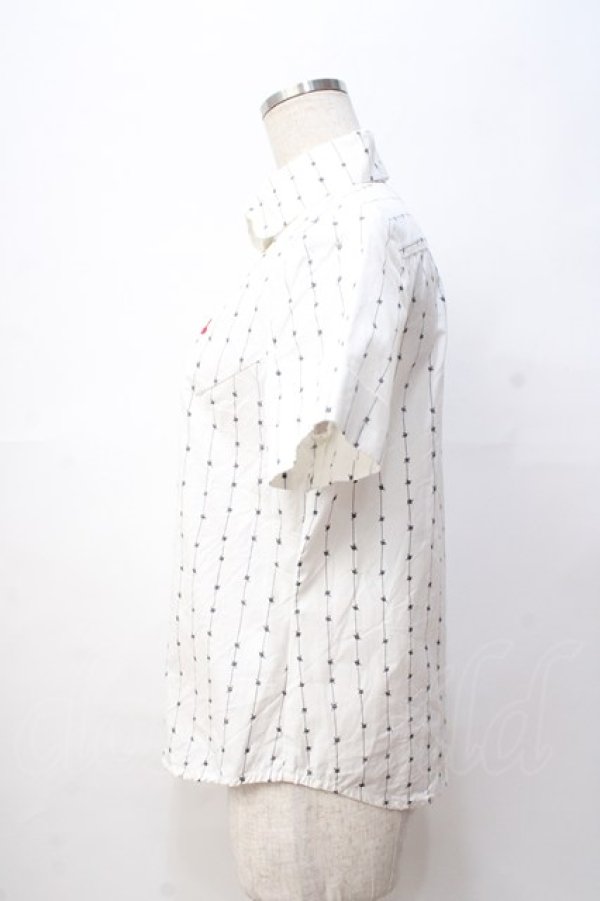 画像2: ヴィヴィアンウエストウッド 中古 / 単色オーブ刺繍ブラウス 3 ホワイト  Y-25-08-20-015-to-SZ-ZY (2)