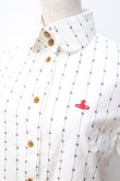 画像4: ヴィヴィアンウエストウッド 中古 / 単色オーブ刺繍ブラウス 3 ホワイト  Y-25-08-20-015-to-SZ-ZY (4)