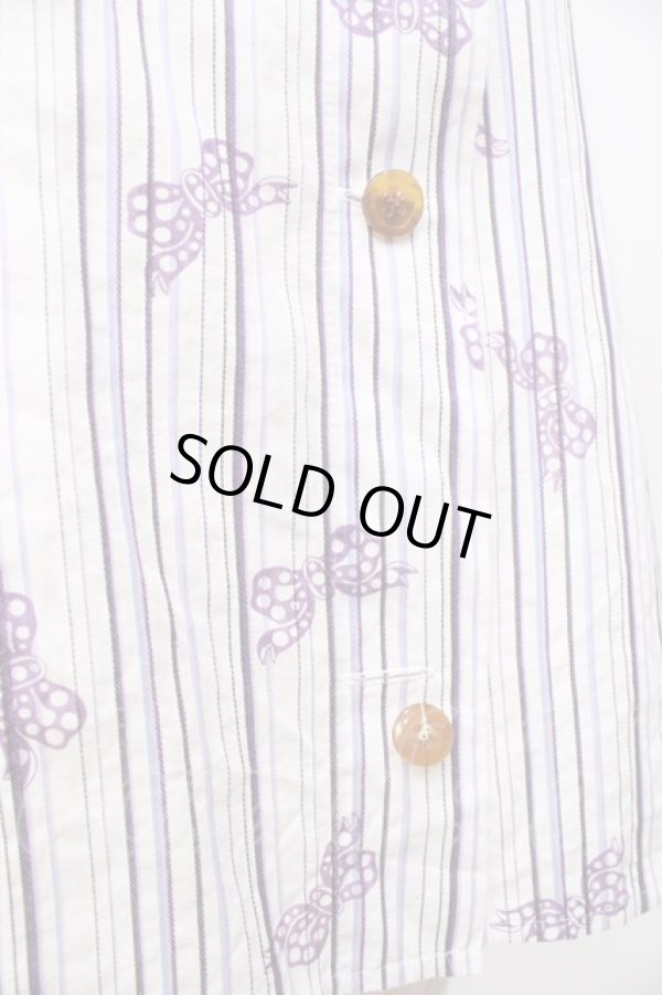 画像6: ヴィヴィアンウエストウッド 中古 / リボン柄ブラウス 3 ホワイト  Y-25-08-20-016-bl-SZ-ZY (6)