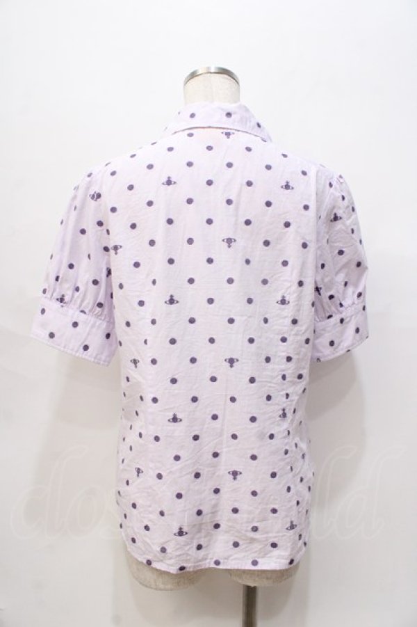 画像3: ヴィヴィアンウエストウッド 中古 / ドットオーブブラウス 3 ラベンダー  Y-25-08-20-017-bl-SZ-ZY (3)