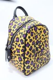 画像2: ヴィヴィアンウエストウッド 中古 / ANNIE MINI BACKPACK  イエロー×パープルレオパード  Y-25-09-07-052-ba-IG-ZY (2)
