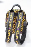 画像3: ヴィヴィアンウエストウッド 中古 / ANNIE MINI BACKPACK  イエロー×パープルレオパード  Y-25-09-07-052-ba-IG-ZY (3)