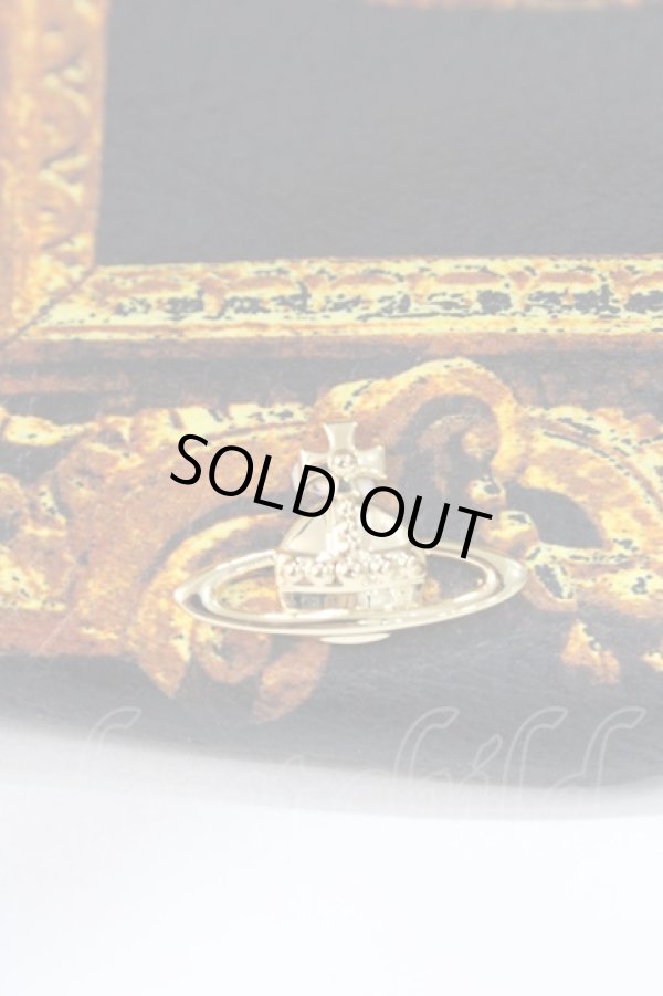 画像3: ヴィヴィアンウエストウッド 中古 / VW FRAME バッグ  ブラックｘゴールド  Y-25-09-07-053-ba-YM-ZY (3)