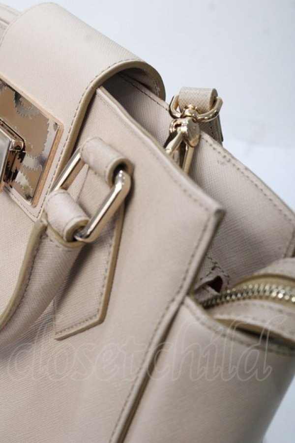 画像4: ヴィヴィアンウエストウッド 中古 /IO SAFFIANOハンドバッグ  ベージュ  Y-25-09-07-058-ba-SZ-ZY (4)